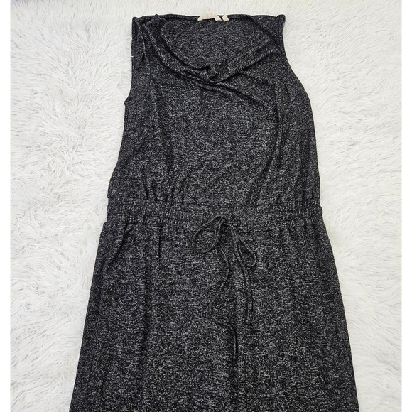 Soft Surroundings Sz PL Dark Gray Cowl Neck Soft Lounge Wide Leg Jumpsuit - Picture 3 of 11